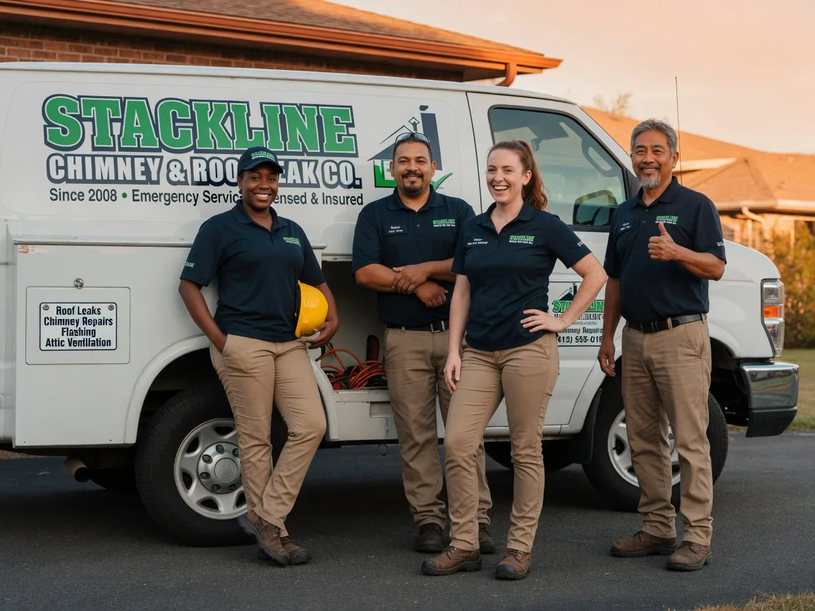 Chimney flashing repair company in Hamshire, TX